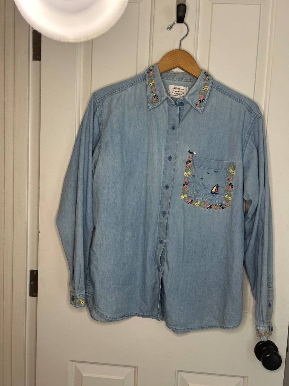 Northern Treasures by Northern Reflections Denim Button up Long sleeve Shirt